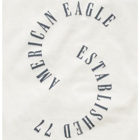 American Eagle AE Men’s White AE Logo Graphic T-Shirt/Tee | NEW/NWT!! - Picture 7 of 13